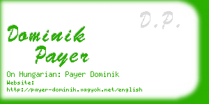 dominik payer business card